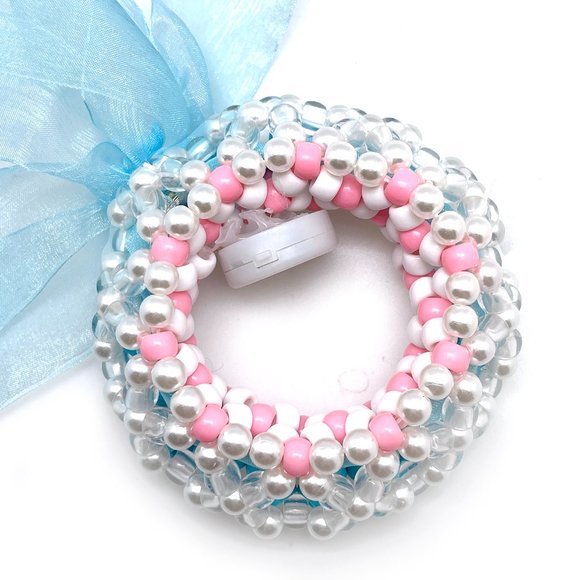 LASR Love Dream Light Up Ribbon Rave Kandi Bracelet - Picture 6 of 6